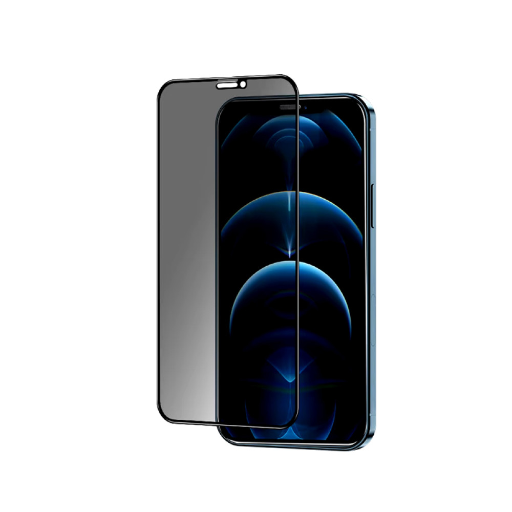 Повноекранне захисне скло антишпигун Antispy для iPhone 12 Pro Max