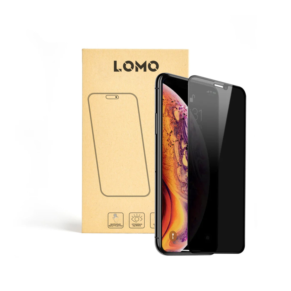 Повноекранне захисне скло антишпигун Antispy для iPhone XS Max / 11 Pro Max