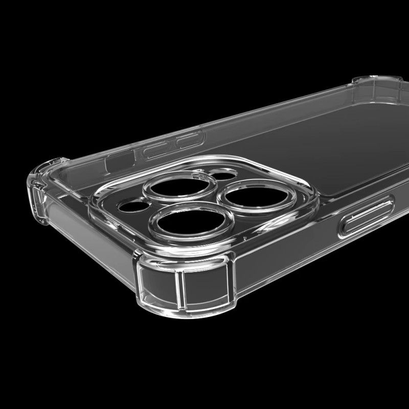 Прозорий ударостійкий силіконовий чохол для iPhone 16 Pro