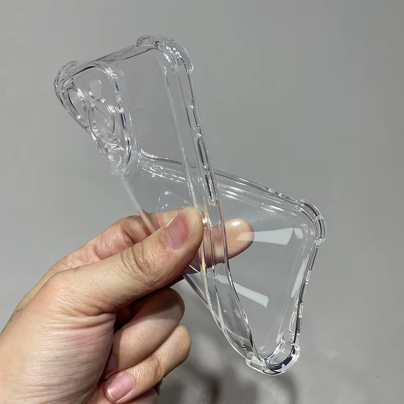 Прозорий ударостійкий силіконовий чохол для iPhone 16 Pro