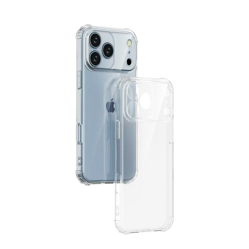 Прозорий ударостійкий силіконовий чохол для iPhone 17 Pro