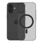 Чохол акриловий ультратонкий 0.8мм з підтримкою MagSafe матовий для iPhone 16 чорний