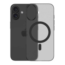 Чохол акриловий ультратонкий 0.8мм з підтримкою MagSafe матовий для iPhone 16 чорний