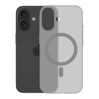 Чохол акриловий ультратонкий 0.8мм з підтримкою MagSafe матовий для iPhone 16 сірий