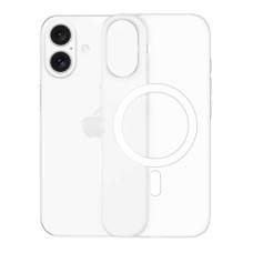 Чохол акриловий ультратонкий 0.8мм з підтримкою MagSafe матовий для iPhone 16 білий