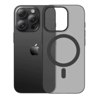 Чохол акриловий ультратонкий 0.8мм з підтримкою MagSafe матовий для iPhone 16 Pro Max чорний