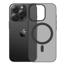 Чохол акриловий ультратонкий 0.8мм з підтримкою MagSafe матовий для iPhone 16 Pro чорний