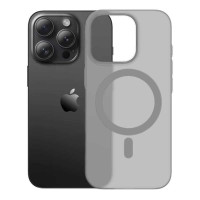 Чохол акриловий ультратонкий 0.8мм з підтримкою MagSafe матовий для iPhone 16 Pro сірий