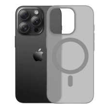Чохол акриловий ультратонкий 0.8мм з підтримкою MagSafe матовий для iPhone 16 Pro сірий