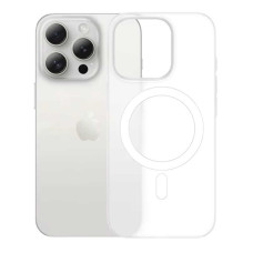 Чохол акриловий ультратонкий 0.8мм з підтримкою MagSafe матовий для iPhone 16 Pro Max білий