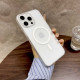 Чохол акриловий ультратонкий 0.8мм з підтримкою MagSafe матовий для iPhone 16 Pro білий