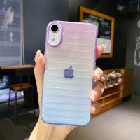 Градієнтний силіконовий чохол на iPhone Xr фіолетово - синій Градієнтний силіконовий чохол на iPhone Xr фіолетово - синій