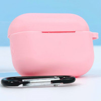 Чохол для AirPods PRO XO силіконовий рожевий з карабіном