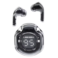 Безпровідні навушники Crystal T8 TWS (Bluetooth 5.2, LED індикатор, чорні)
