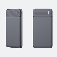 Павербанк УМБ 10000 mAh із LED індикацією (2 USB, Type-C) Чорний
