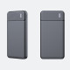 Павербанк УМБ 10000 mAh із LED індикацією (2 USB, Type-C) Чорний
