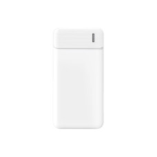 Павербанк УМБ 10000 mAh із LED індикацією (2 USB, Type-C) Білий