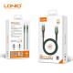 Кабель LDNIO LC101 Type-C to Type-C 60W, 1 метр, 5A швидка зарядка, сірий