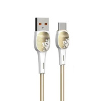 Кабель LDNIO LS831 Micro-USB, 1 метр, 3A швидка зарядка, 30W, золотий