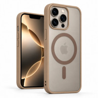 Протиударний матовий чохол MagSafe Soft-touch на iPhone 13 Pro Титановий