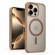 Протиударний матовий чохол MagSafe Soft-touch на iPhone 13 Pro Max Титановий