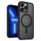 Протиударний матовий чохол MagSafe Soft-touch на iPhone 13 Pro Чорний