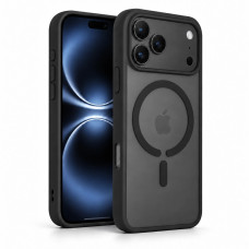 Протиударний матовий чохол MagSafe Soft-touch на iPhone 17 Pro Max Чорний