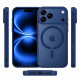 Протиударний матовий чохол MagSafe Soft-touch на iPhone 17 Pro Max Синій