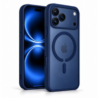 Протиударний матовий чохол MagSafe Soft-touch на iPhone 17 Pro Max Синій