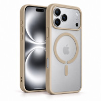 Протиударний матовий чохол MagSafe Soft-touch на iPhone 18 Pro Max Титановий