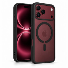 Протиударний матовий чохол MagSafe Soft-touch на iPhone 18 Pro Max Чорний