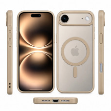 Протиударний матовий чохол MagSafe Soft-touch на iPhone Air Титановий