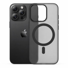 Чохол ультратонкий PC з підтримкою MagSafe для iPhone 14 Pro Max (чорний матовий)