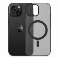 Чохол ультратонкий PC з підтримкою MagSafe для iPhone 15 (чорний матовий)