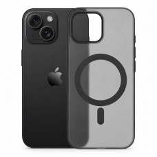 Чохол ультратонкий PC з підтримкою MagSafe для iPhone 15 (чорний матовий)