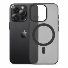 Чохол ультратонкий PC з підтримкою MagSafe для iPhone 15 Pro (чорний матовий)