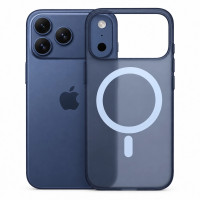 Чохол ультратонкий PC з підтримкою MagSafe для iPhone 17 Pro Max (темно-синій матовий)