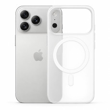 Чохол ультратонкий PC з підтримкою MagSafe для iPhone 17 Pro (білий матовий)