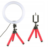 Набір блогера 2 в 1 Кільцева LED лампа 26 см з тримачем для телефону 