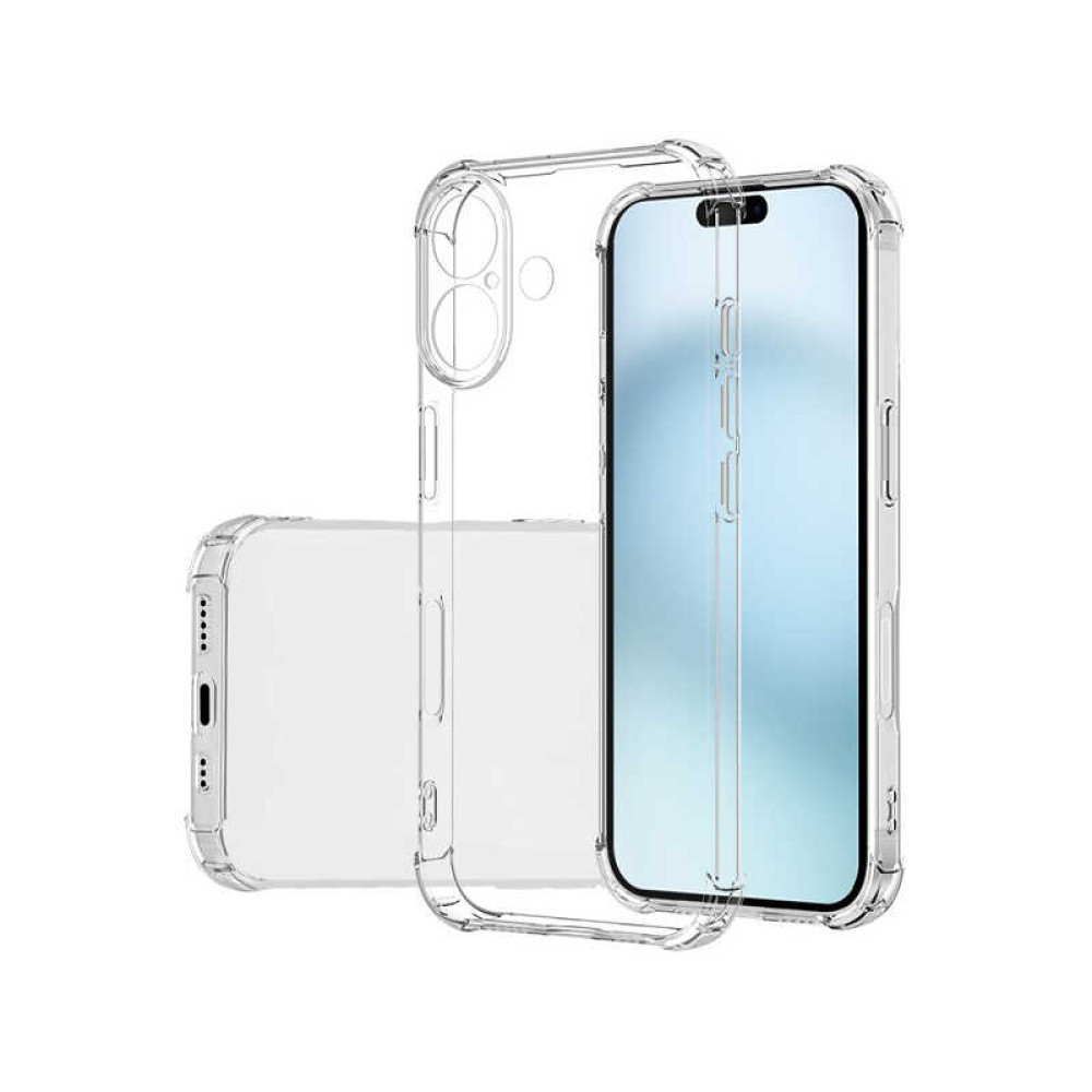 Прозорий ударостійкий силіконовий чохол для iPhone 17