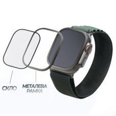 Захисне скло з металевою рамкою на Apple Watch Ultra 49mm